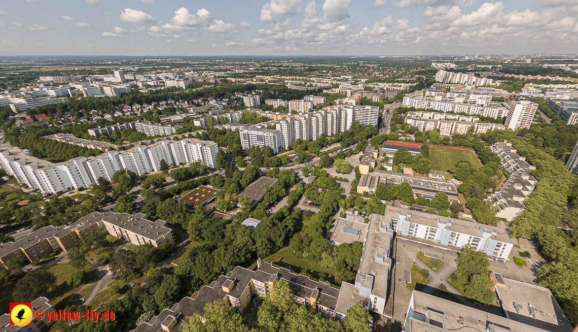 07.06.2023 - Annette-Kolb-Anger, Perlach Stift und Aufstockung in der Kafkastraße in Neuperlach